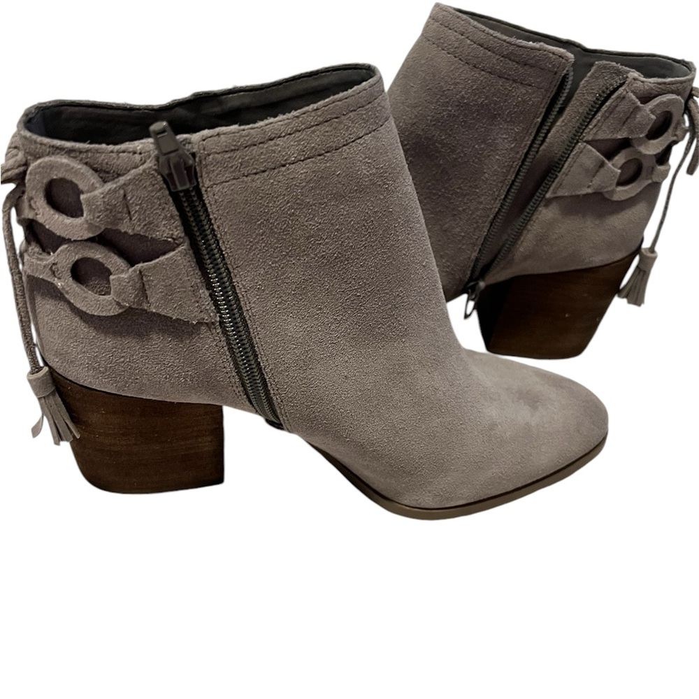 Vince Camuto Grey Suede Boots w/ Tassels